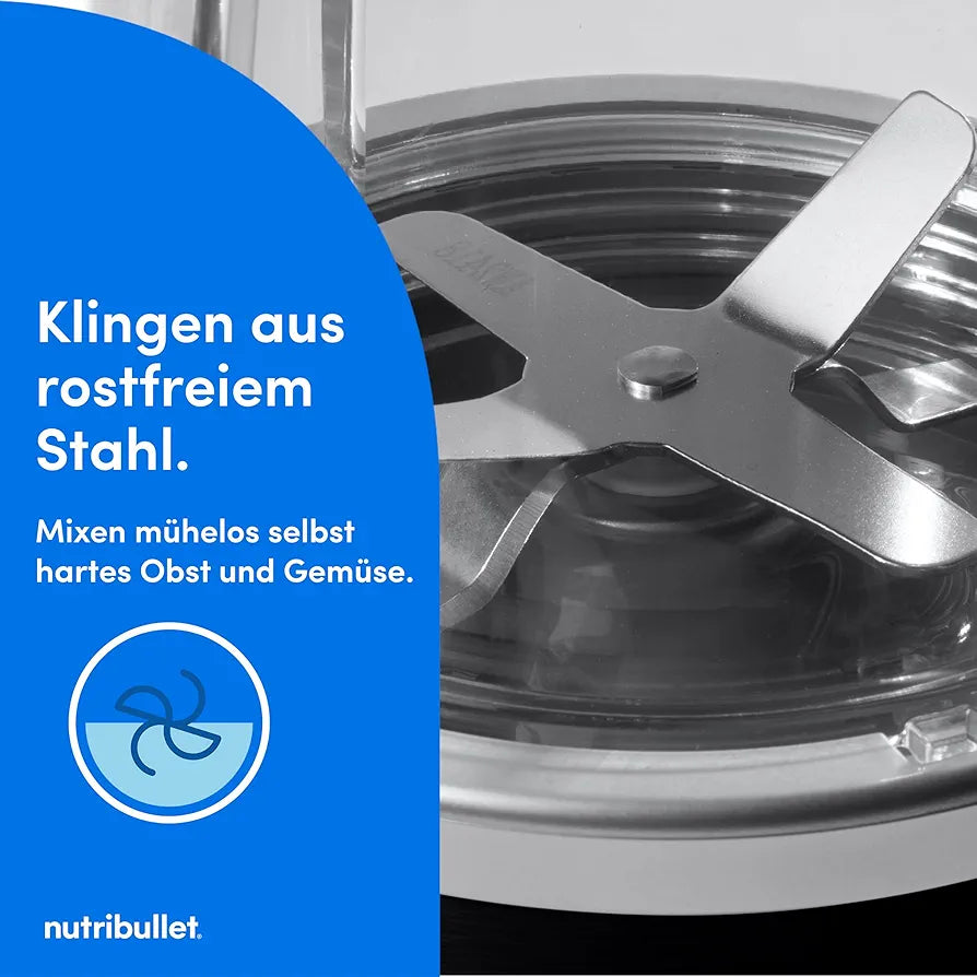 nutribullet Original 600, Elektrischer Mixer, Zerkleinerer, Smoothiemixer, Smoothie Maker, 600 W, Schwarz, NB603B