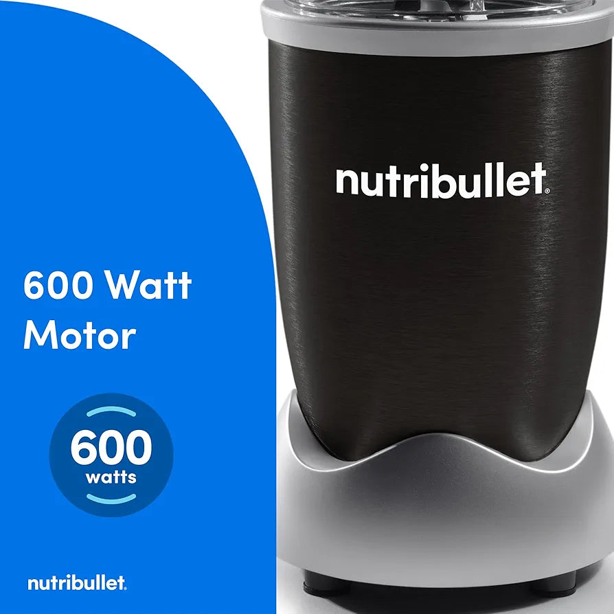 nutribullet Original 600, Elektrischer Mixer, Zerkleinerer, Smoothiemixer, Smoothie Maker, 600 W, Schwarz, NB603B